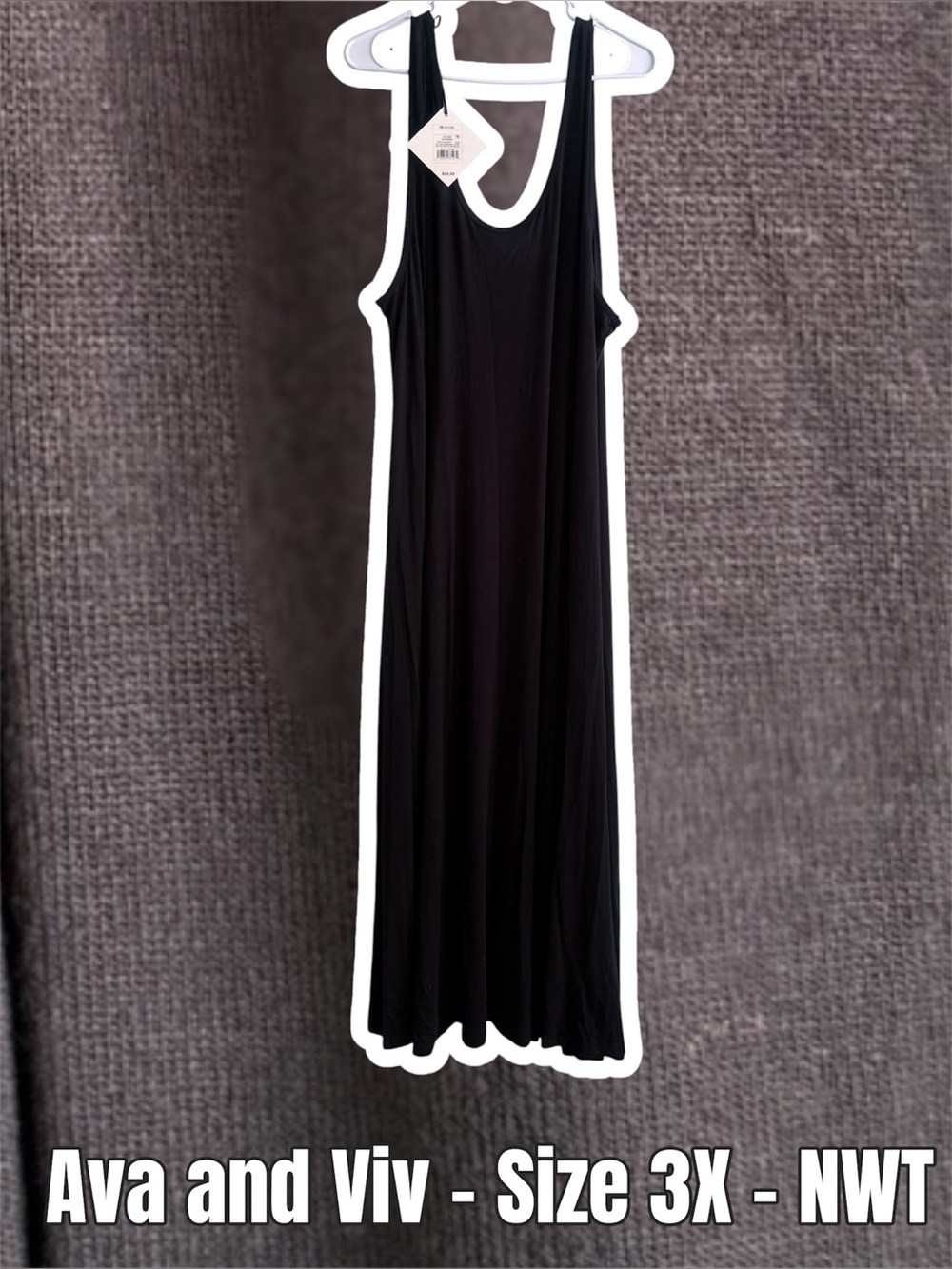 Target Ava & Viv Black Sleeveless Maxi Dress